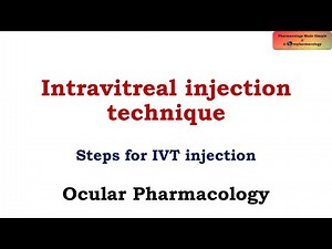 How To Give - Intravitreal Injection Technique Video (Study With Me)