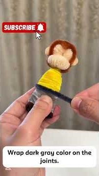 FuzzyTwist Easy pipe cleaner craft, Angry Monkey Character 🐵🔥 | Handmade Funny Creators.