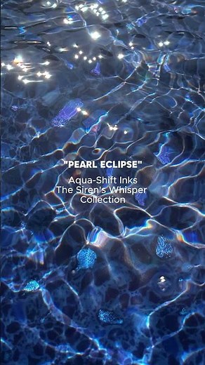 Pearl Eclipse ✨ Aqua-Shift Inks • The Siren's Whisper Collection #looploc #pool #swimmingpool