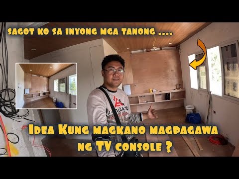 IDEA KUNG MAGKANO MAGPAGAWA NG TV CONSOLE + SAGOT KO SA INYONG MGA TANONG