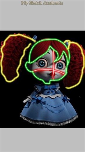 Cute Poppy Drawing 🎃✏️|Poppy Playtime Chapter 5|Doodle art #drawing #shorts #poppyplaytimechapter5