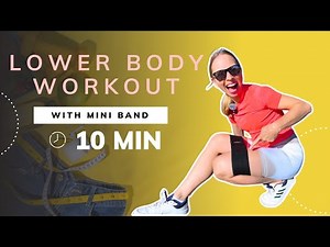 10 min Lower Body Workout With Mini Band (On the Mat)
