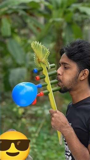 Creative Plam leaf and Balloone Slingshots |Balloone Popping Craft #Bamboo #Slingshots #Diy