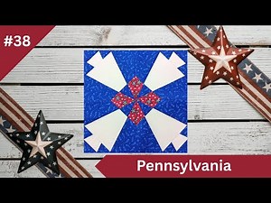 Pennsylvania Quilt Block Tutorial | Paper Pieced Tree Design | 50 States Quilt Series