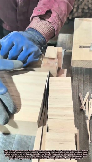 Scientific Explanation of Cutting Multiple Wooden Boards Simultaneously with a Machine