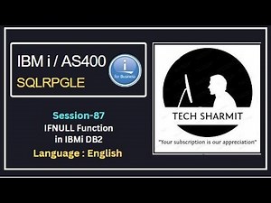 ifnull function in db2 sql | SQLRPGLE | ibmi training | sqlrpgle as400 | db2 | ibmi db2 function