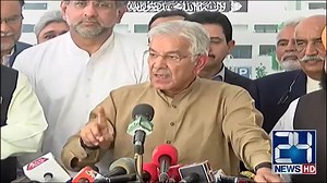 100K views · 1.9K shares | رہنما مسلم لیگ ن خواجہ محمد آصف کی میڈیا سے گفتگو | PML(N) | Facebook