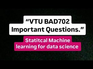 VTU BAD702 100% Fix Questions #vtu​ #vtumemes​ #viral​#vtubelagavi​ #vtu7thsem​#engineering​
