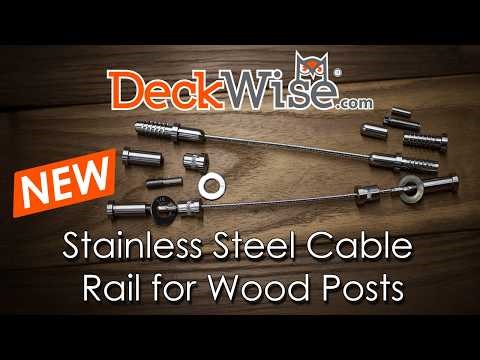DeckWise® WiseRail® Cable Railing for Wood Posts: Precision-Crafted Hardware Explained