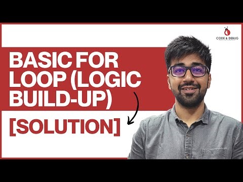 [SOLUTION] Basic FOR Loop (Logic Build-up) | Class 26 | Python (Core & Advance) Course