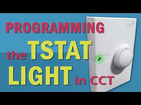 Programming the TSTAT Light in CCT. Johnson Controls Metasys Tutorial.