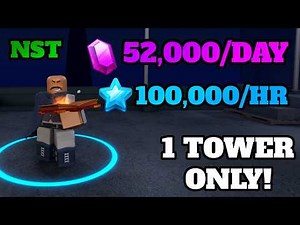 EASIEST Gem Grinding Method 2200 Gems Every Hour! (53,000 A DAY!)│Tower Defense Simulator #tds