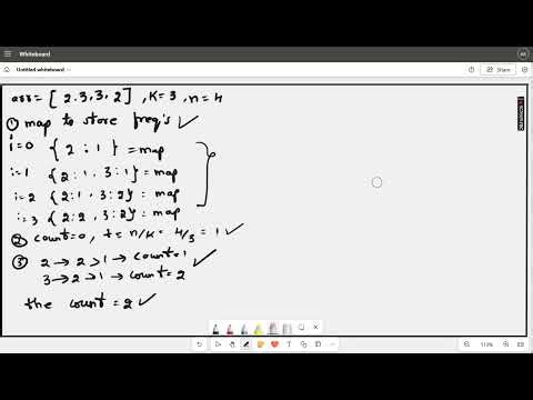 More than n divided by k occurences - Easy - GeeksforGeeks