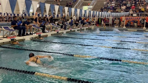 Kali’s 100 yard butterfly earned her a spot in the A finals tomorrow | WF Memorial HS swim team