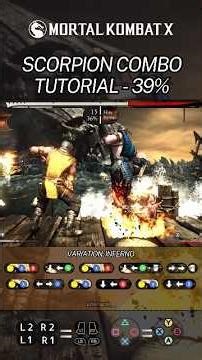 Scorpion Combo Tutorial MKX - 39% 🔥