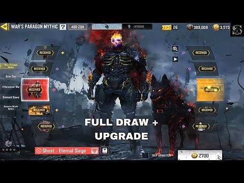 Mythic Ghost - Eternal Siege Full Draw CODM | Maxing out Wars Paragon Draw COD MOBILE