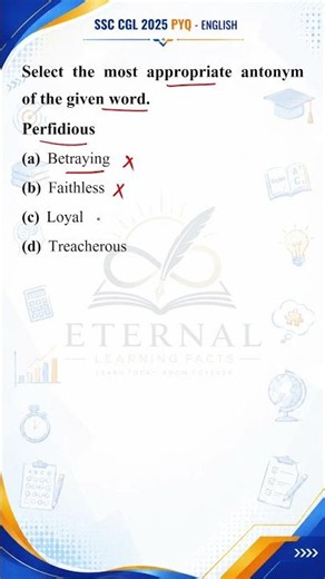 Select the most appropriate antonym of the given word. Perfidious