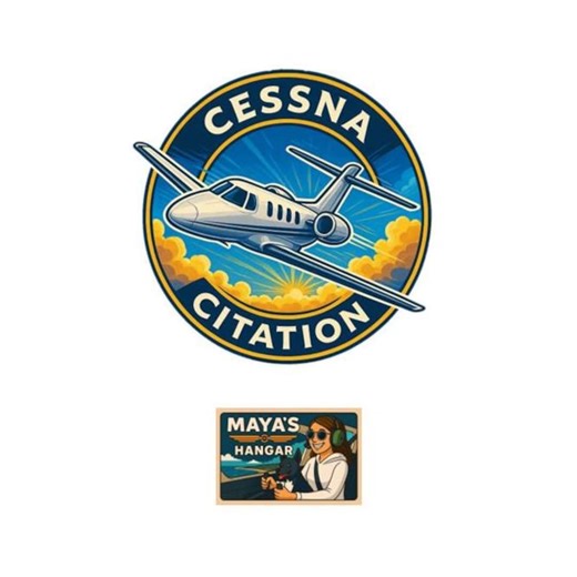 Cessna Citation Jet Sticker | Waterproof Glossy Vinyl | Bizjet Pilot Gift | Aviation Decal | Corporate Jet - Etsy
