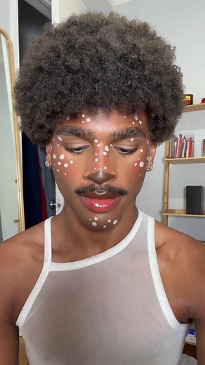 cosplaying as bambi 🩰 #halloween #bambi #deermakeup #halloweencostume #explorepage✨ | Jakobe