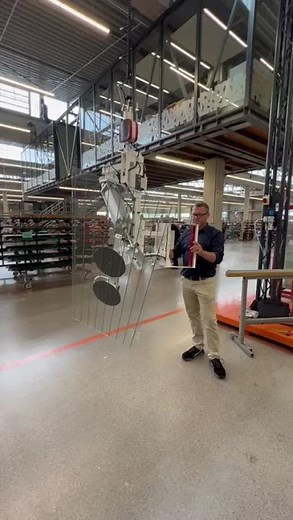 Glasplattenhandling mit 90° Schwenken