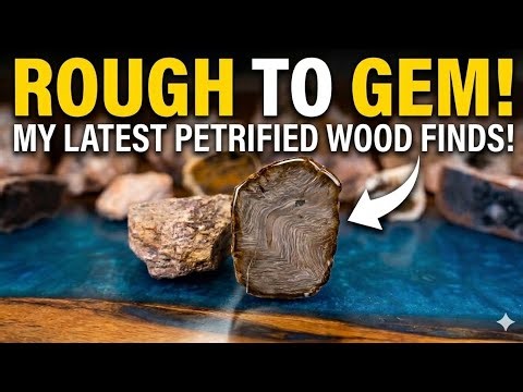 Oklahoma Treasures: Polishing Petrified Wood (Rough to Gem!)
