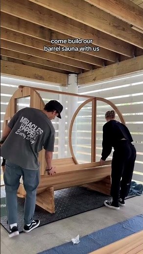 Building your own barrel sauna kit!