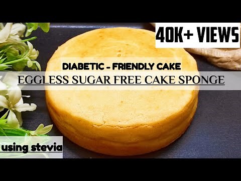 SUGAR FREE EGGLESS CAKE/DIABETIC CAKE/STEVIA CAKE #sugarfreecake #sugarfree #quickrecipe#spongecake