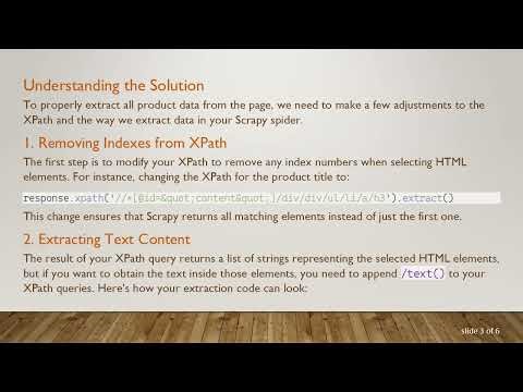 Fixing Invalid XPath Errors in Scrapy
