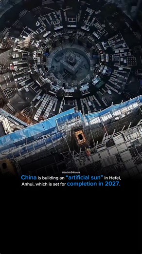 Tech in 24 hours on Instagram: "China is building an “artificial sun” in Hefei, Anhui. The Burning Plasma Experimental Superconducting Tokamak is set for completion in 2027 and could become the first in human history to generate electricity from fusion #tech #techenthusiast #technology #technews #techgeek #techblogger #technologynews"