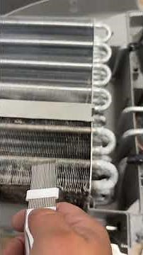 How to fix Dryer evaporator crushed fins #diy #dryer #evaporator