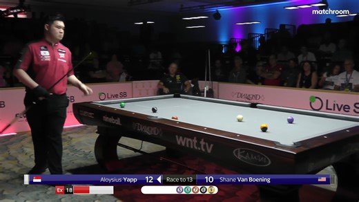 Shane Van Boening against Aloysius Yapp in a major final? You just knew it was going to be a cracker 🔥 #FloridaOpenPool 🌴 | Matchroom Pool