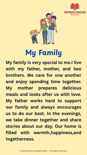 336K views · 7K reactions | My Family‍‍‍ #fblifestyle #Family #kidsenglish | Improve English Skills | Facebook