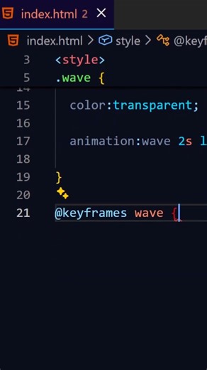 Waving colorful gradient text using css #coding #csscoding