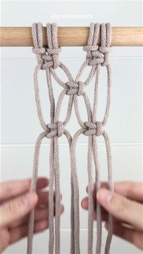 Macrame Basics: Alternating Square Knot
