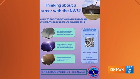 Final day to apply for internship at National Weather Service