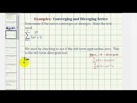 Infinite Series: The Nth Term Divergent Test