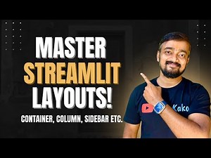 Streamlit Layout Tutorial | Use Columns, Tabs, Dialog, Sidebar + Theme Change | Streamlit Episode 4
