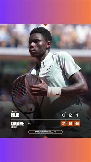 A New Star is Born? 🌟 Moise Kouame sweeps Marin Cilic in Paris! #shorts #tennis