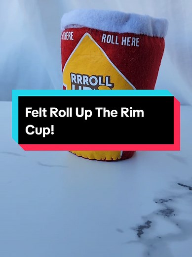 Create a Felt Tim Hortons Roll Up The Rim Cup