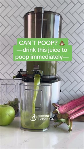 Can’t poop? Experience the natural power of this poop juice to relieve constipation, promote detoxification, and help your body eliminate the bad stuff. 🍏 Apple: aid digestion and promote healthy gut flora, helping to regulate bowel movements and cleanse the system. 🍐 Pear: l support digestion, reduce inflammation, and act as a natural diuretic to help eliminate waste and toxins from the body. 🌿 Rhubarb: aids in digestion, stimulates bowel movements, and supports liver health for effective de