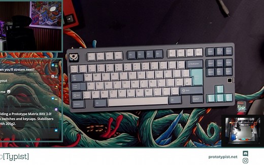 【转载】Jae Builds - Matrix 8XV 3.0 样品组装 客制化键盘_哔哩哔哩_bilibili