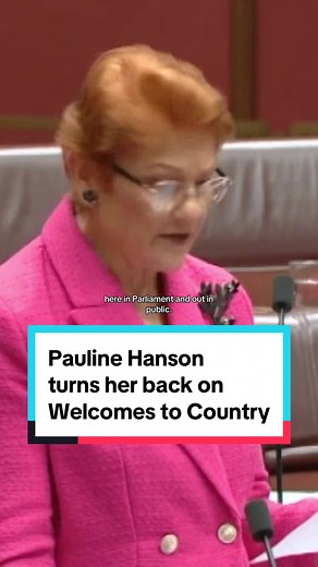 “So many people tell me they are ‘just over it’” said Senator Hanson in Parliament yesterday. #auspol #politics #australia