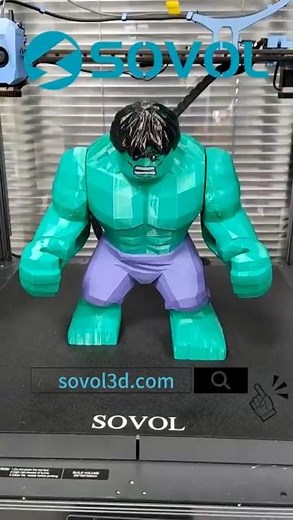 3D Printed Hulk Minifigure Assembly #3dprinting #marvel #sovol