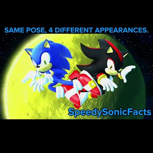 Same pose, 4 different appearances. | #sonicadventure2 #sonic #sonicthehedgehog #sonicmovie3
