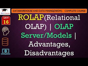 L16: ROLAP(Relational OLAP) | OLAP Server/Models | Advantages, Disadvantages | DWDM Lectures Hindi