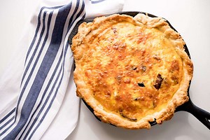Quiche in a Cast Iron Skillet