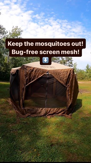 18 reactions |  The Clam PAVILION is a 6-sided screen shelter that...