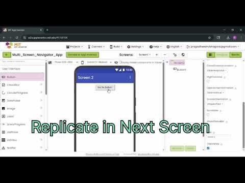Learn how to build multi screen app in MIT app inventor