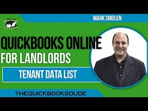 QuickBooks Online Landlords Tenant Data Customer List
