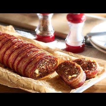 Bacon Wrapped Burger Roll